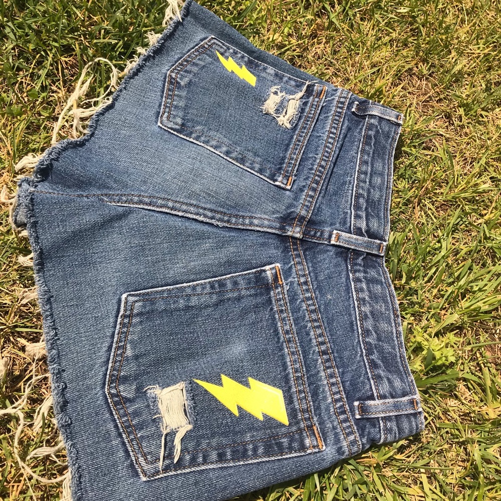 denim shorts